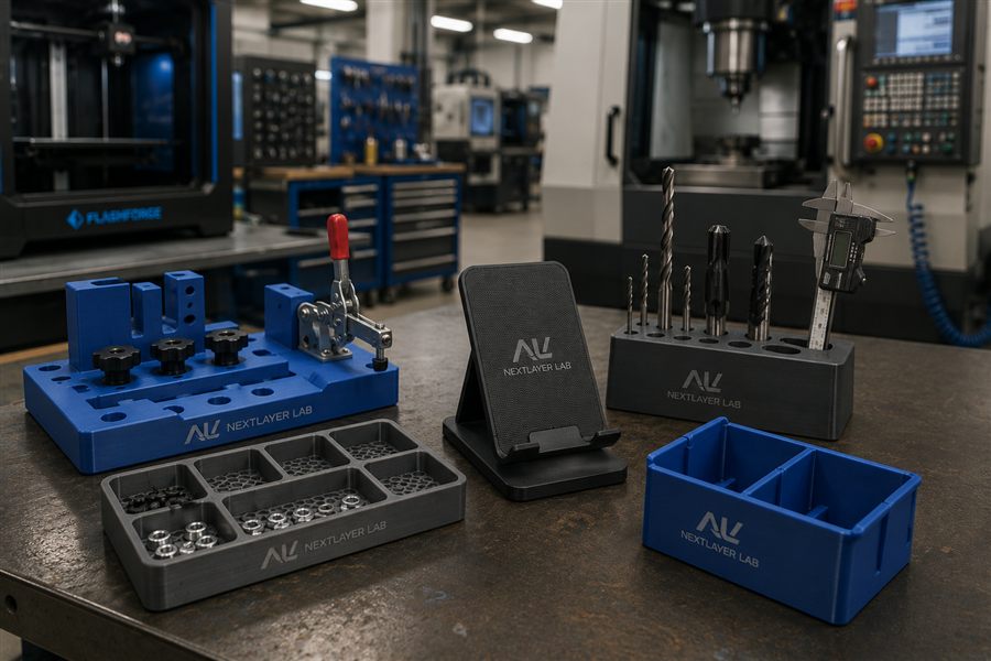 Business tool ideas including jigs fixtures trays and display stands